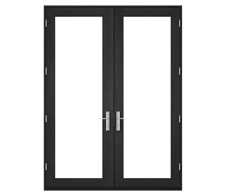 Pella Reserve Contemporary Wood Hinged Patio Door in Louisville